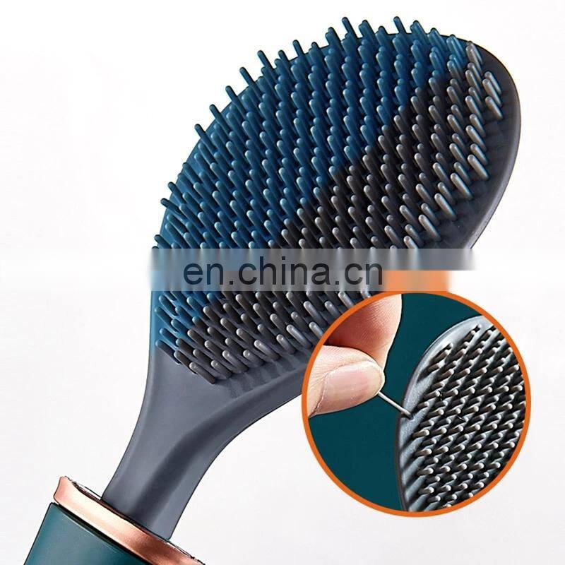 Silicone Toilet Brushes With Holder Set Wall-Mounted Long Handled Toilet Cleaning Brush Modern Hygienic Bathroom Accessories