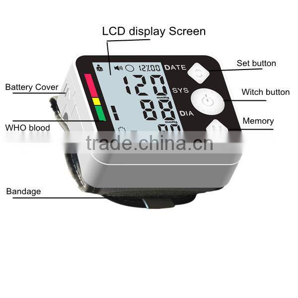 alibaba china Blood Pressure Monitor LCD digital home bolld pressure monitor