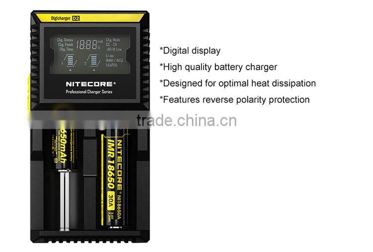 Wholesale High Quality Charger Nitecore D2 for 26650 battery