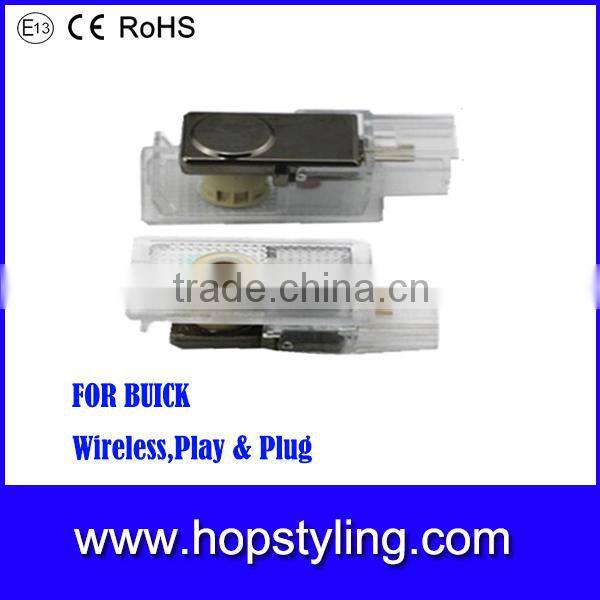 wireless Play and plug security car lights for Regal 09-13 LED door ghost shadow lights auto door logo projector lights