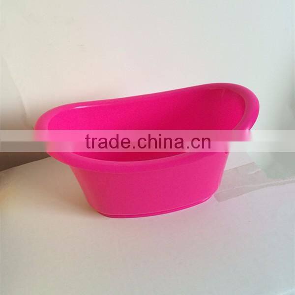 Cute plastic mini bathtub container in bathroom,bathtub shape washing products container