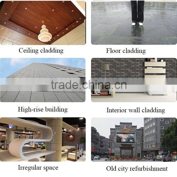 Artificial stone flexible modified clay material breathability durability decorative solid surface wall cladding