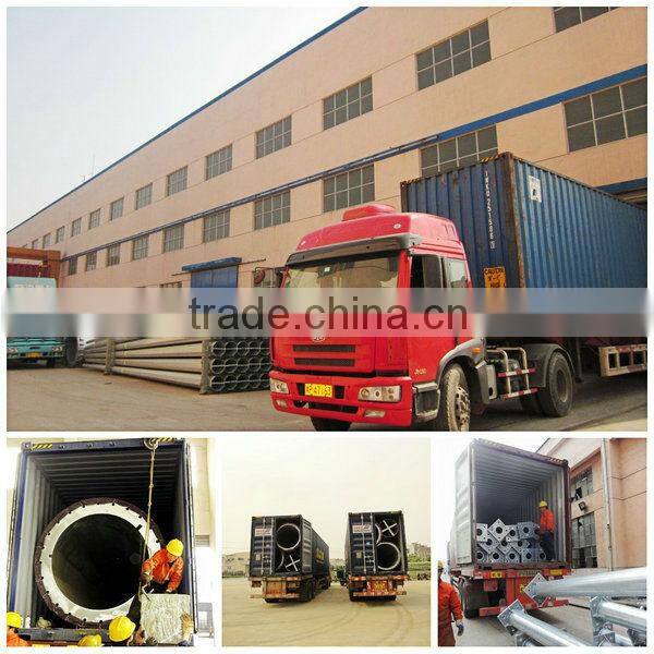 Steel pole for construction support,steel pole price