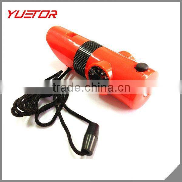 popular whistle outdoor camping survive gear 7 in 1