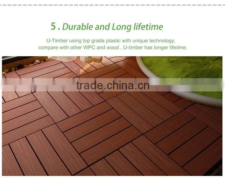 Cheap and good WPC diy decking tiles