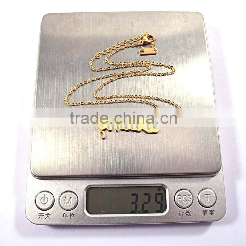 Jewellery Pendant Necklaces Letter Of The Alphabet Gold Jewelry Necklace