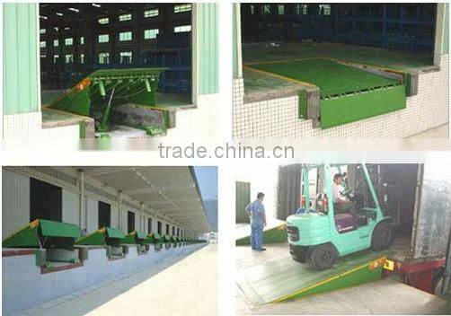 0.5~1.6m, 10 ton stationary adjustable hydraulic used loading trailer utility trailer dock ramp on sale DCQG-10