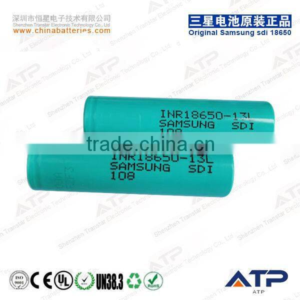 High density Samsung 13L 18A dischage cell 3.6V 1300mah cylindrical battery in dubai