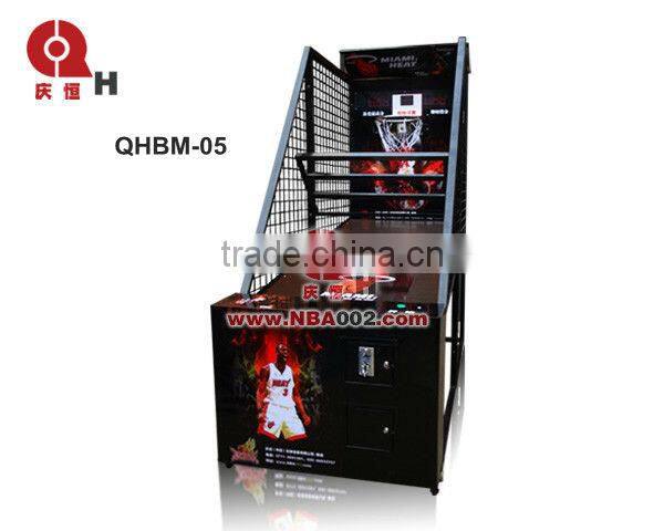 QH coin operated basketball arcade machine in small packing volume