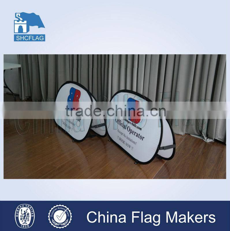 Outdoor&indoor horizontal pop up banner