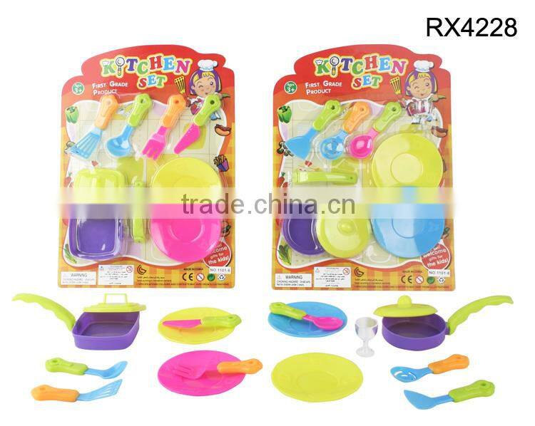 Kids cooking utensils toys kitchen play set