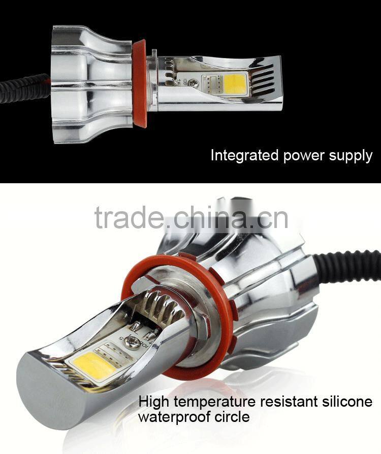 1500LM 6000k 3000k 15W Korea Chip LED Fog Lights For Cars