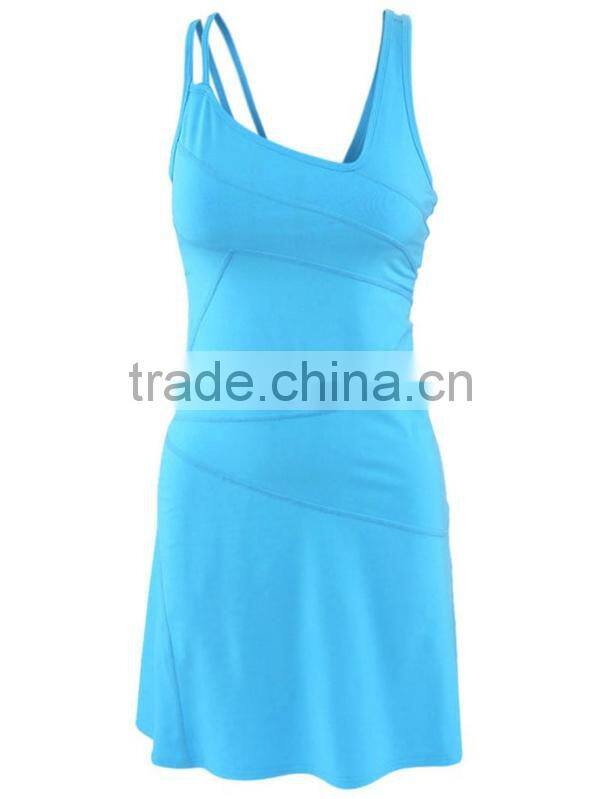 One piece tennis dress fashion design tennis dress popular tennis dress for team