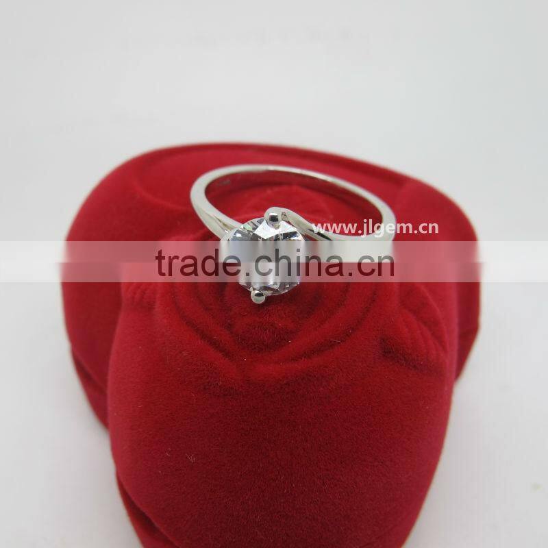 True Love Diamond Brilliant AAA CZ 925 Silver Wedding Ring