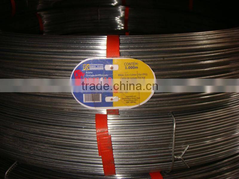 ganado cerca de alambre ovalada