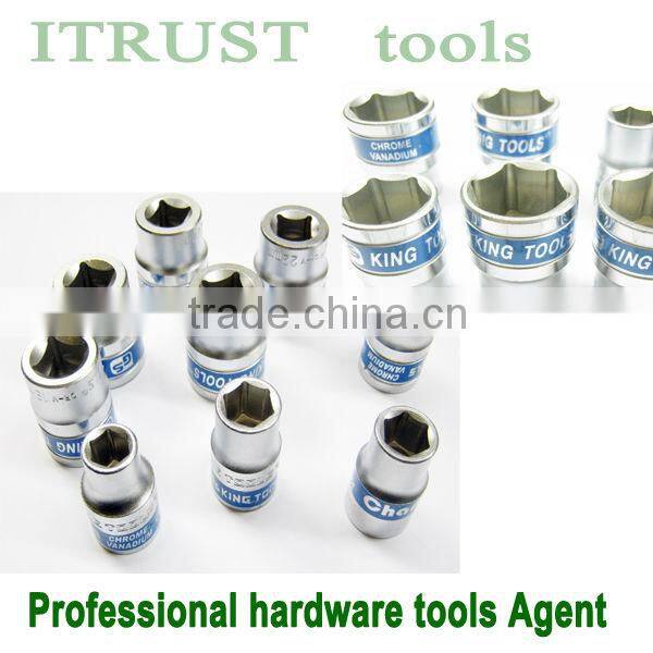 10PCS 1/2" Plastic box socket set 4010AABP GS KING TOOLS made in taiwan