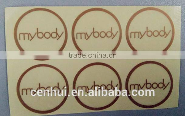 custom round-style gold sticker