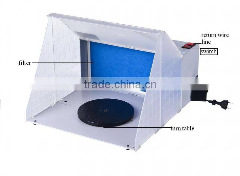 HS-E420 spray extractor and hobby spray booth