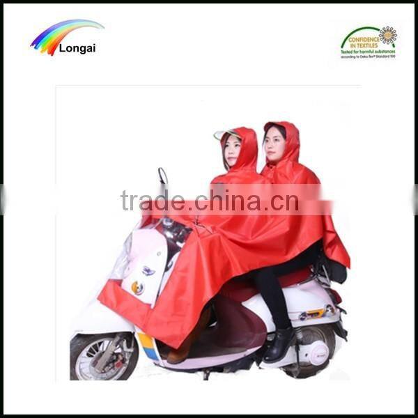 waterproof durable king size bicycle pvc raincoat poncho for sale
