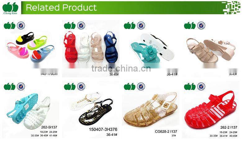 High quality latest style fashion lady pvc jelly slipper