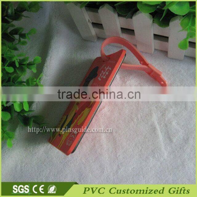 Professional bulk custom design soft pvc luggage tag