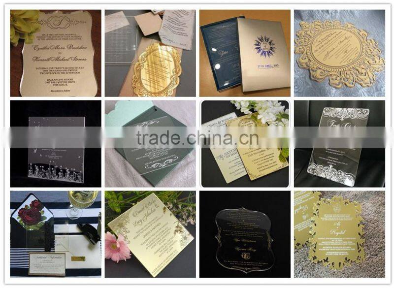 clear acrylic wedding invitations