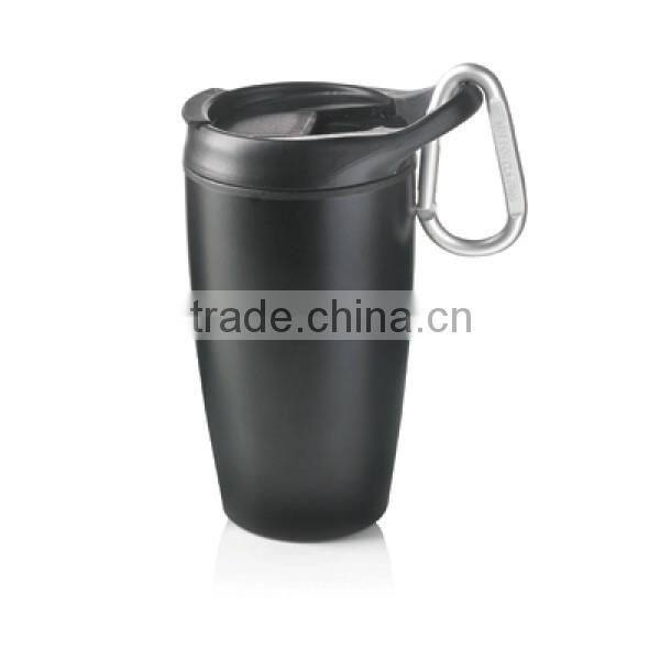 400ml portable sport travel stainless steel thermal vacuum mug with handle