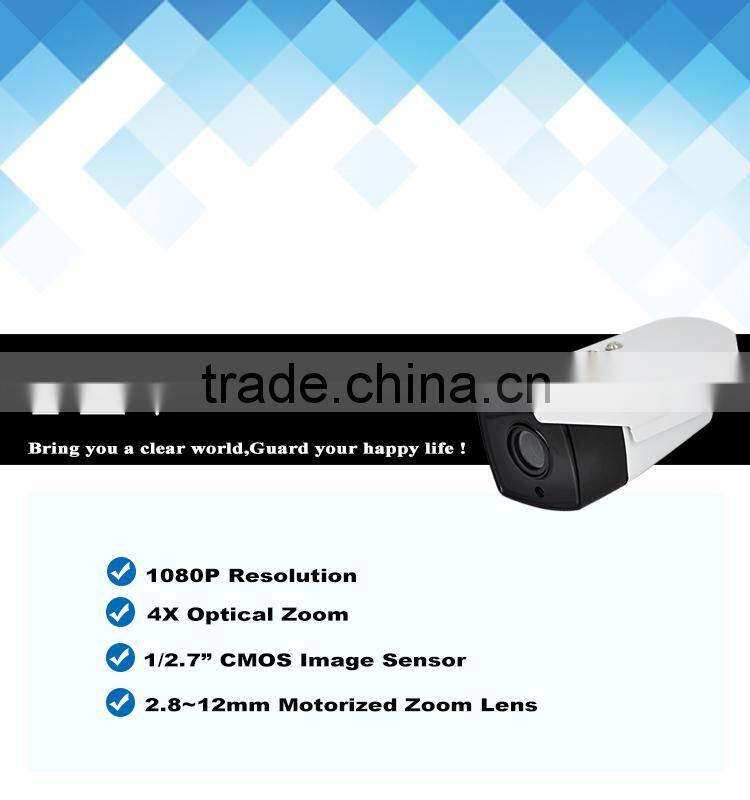 PLV 1080p security varifocal auto focus poe security camera 1080p ip outdoor oem