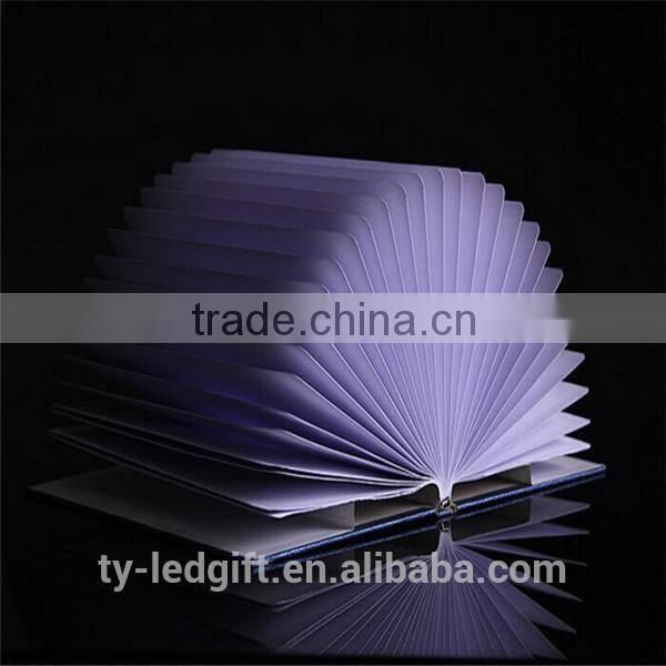 Factory direct sale products portable custom folding lamp book