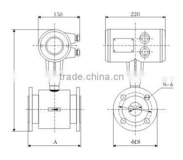 plug-in electromagnetic flow meter