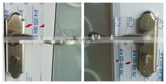 PVC glass bathroom doors with pattern frosted glass interior doors