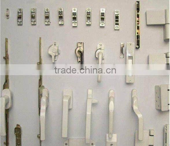 China upvc double sliding window with flyscreen