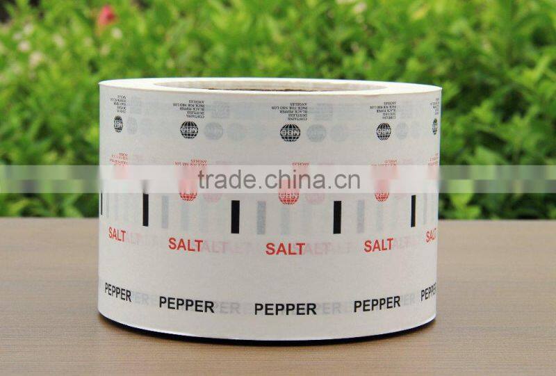 printed 58 68gsm pe coated paper sugar heat seal