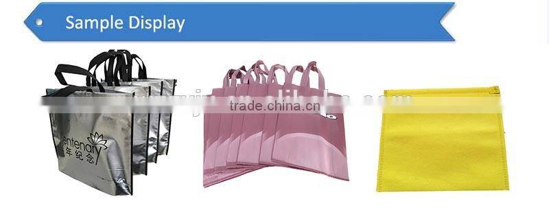 hot sales non woven flat bag and handle bag making machine eco bag making machine