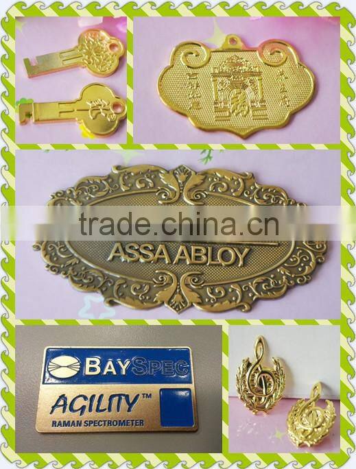 adhesive metal sign door brass nameplate, bronze name tag, name plate