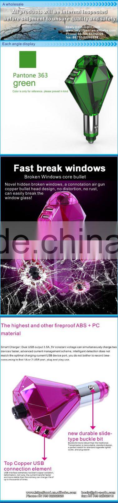 2016 Multi function 3 in 1 Double USB Car charger