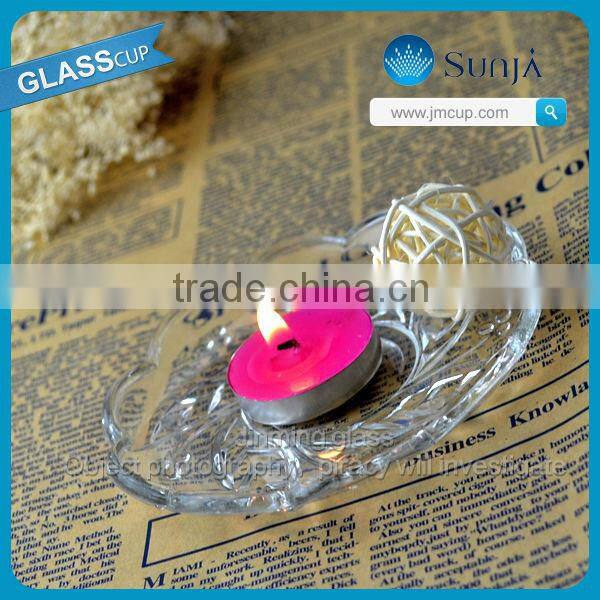 clear glass baubles transparent candle holder