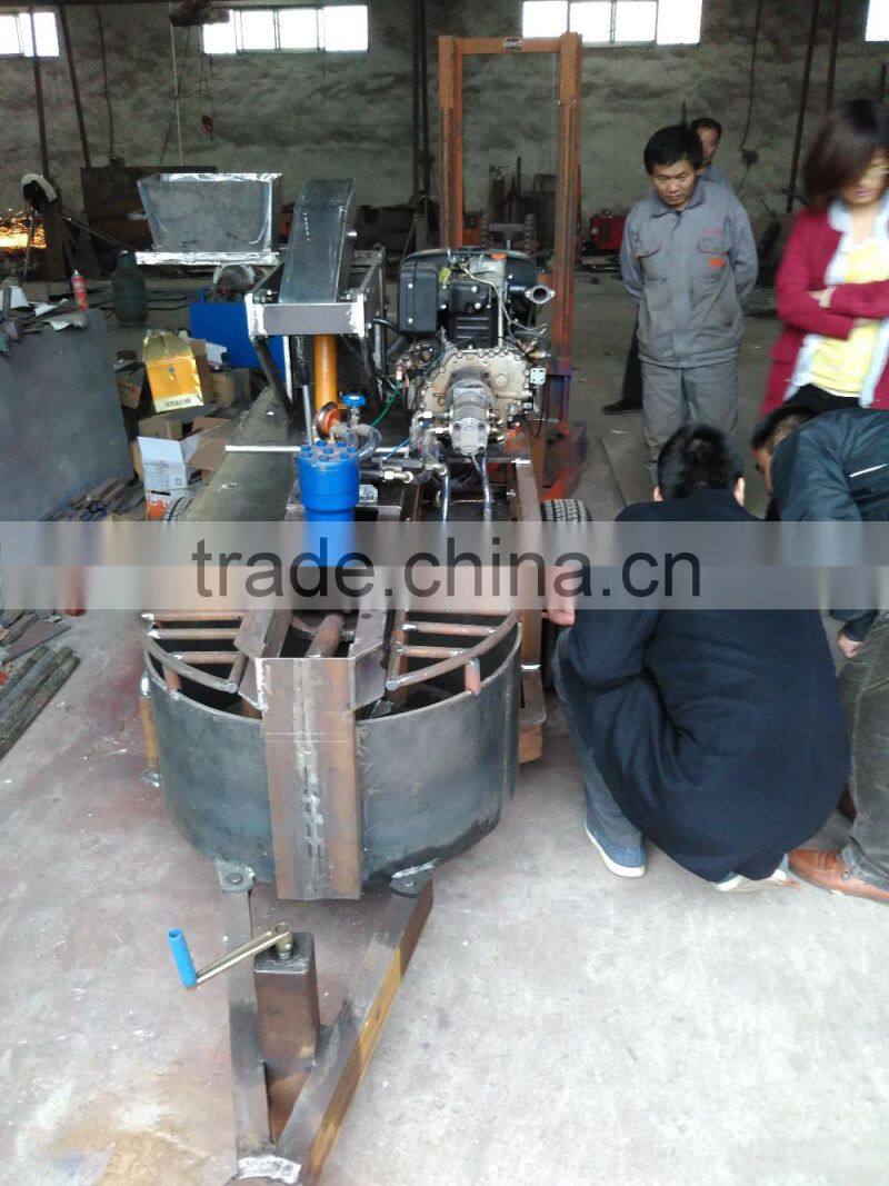 Mobile hyfraulic press clay brick making machine WT1-20M