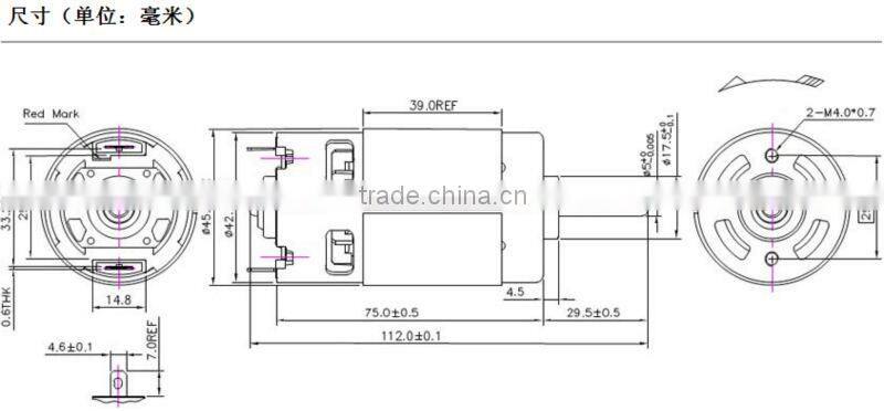 230V DC Motor For Juicer And Food Blender