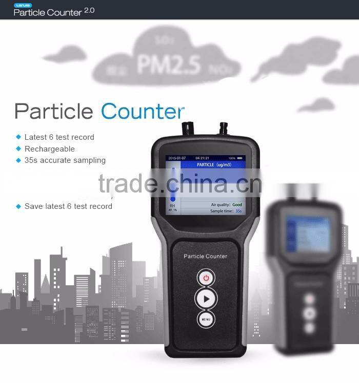 Indoor air quality monitor laser particle size analyzer for 0.3 and 2.5