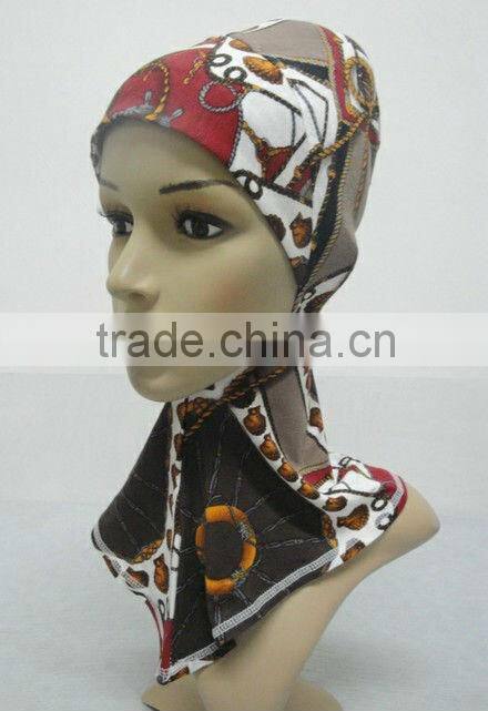 C042 new style print ninja inner underscarf,full underscarf to cover neck