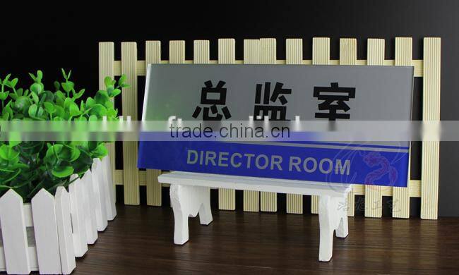 Whole sale acrylic hanging sign board for office building, plastic sign board for office