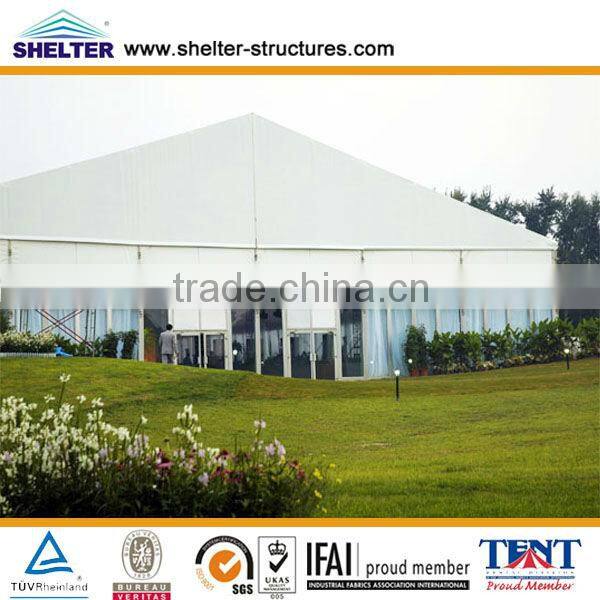 25m x 50m permanently installed glass wall marquee tents for sale