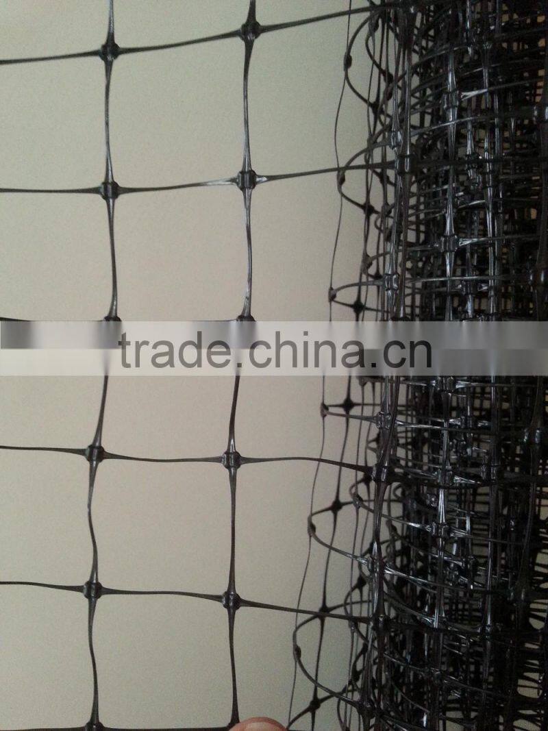 Plastic Square and stretched netting in 100g/sqm