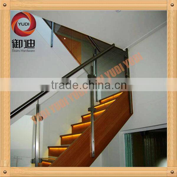 indoor stainless steel glass stairs handrail china supplier