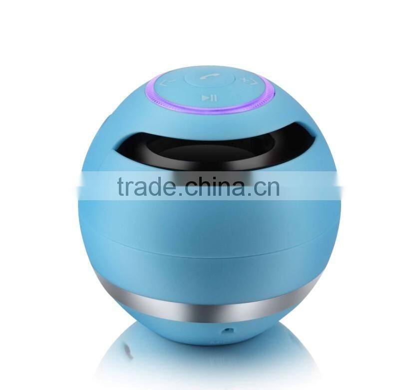 China 2013 best High quality Bluetooth Mini ball Portable speaker with usb port