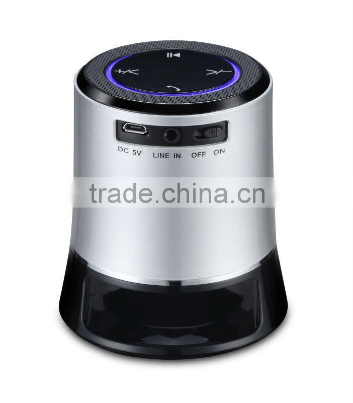 K02 2013 new colorful NFC Bluetooth speaker with led light support Micro SD, line in, handsfree and replaceable battery