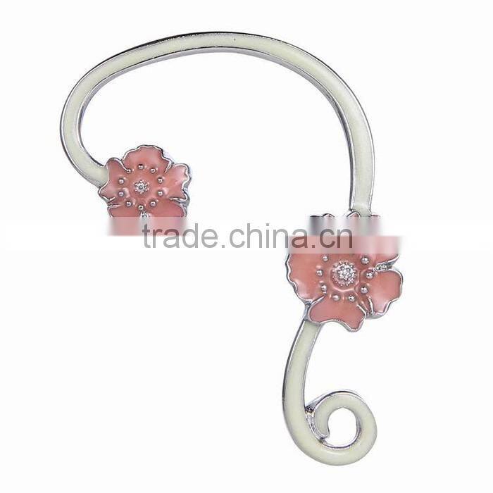 Trending plant design jewelry vine shaped earring with flower ear cuff