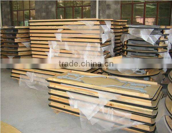 wood foldable long conference table