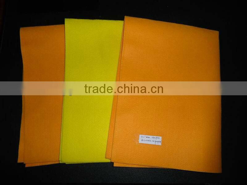 Orange super absorbent all purpose cloth (100%viscose, needle punched)